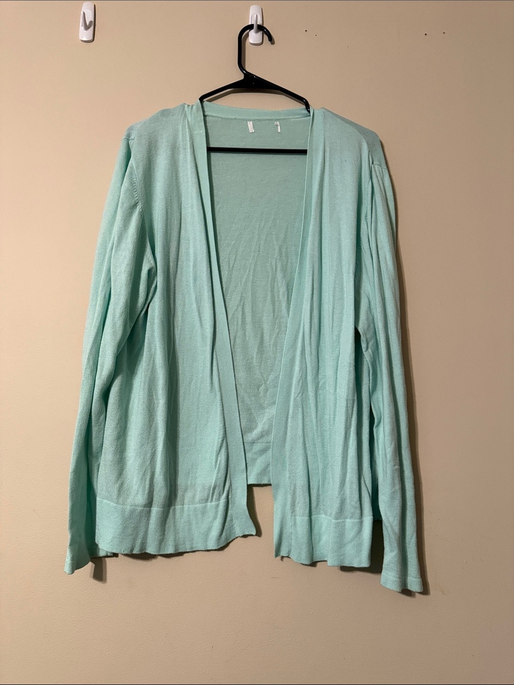 Old Navy Light Aqua Open-Front Cardigan
